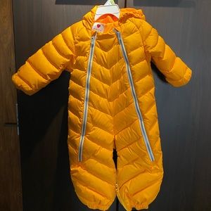 Reima Infant Down Snowsuit/Sleeping Bag Orange 12-18m
